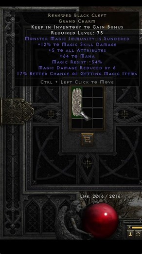 Hammerdin Magic Grand Charm Upgrade #diablo2resurrectedbuild #fastleveling