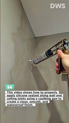 Clean Silicone Application Technique | Perfect Wall and Ceiling Joint Sealing