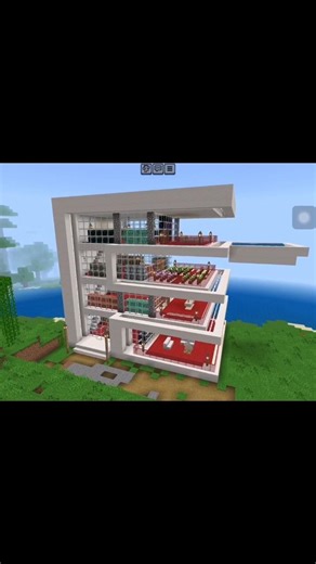 Minecraft,Ultimate Modern Glass House in Minecraft! 🏡#easyhouse #minecraft #minecraftsurvivalseries