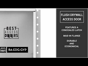 How Do You Install an Access Panel on a Drywall Ceiling? - Flush Drywall Access Door (BA-EDG-GYP)
