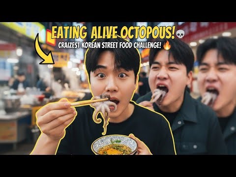 Peoples, who eat alive octopus 🐙