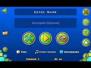 Playing classic geometry dash levels.
