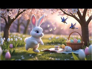 Easter Bunny & Birds Singing — Spring Jazz Music for Relaxing, Reflection & Peaceful, Cozy Vibes