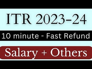 ITR filing online 2023-24 for Salaried person,ITR 1 online kaise bhare | How to file ITR FY 2022-23
