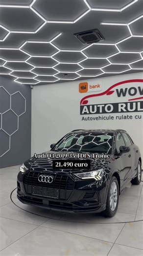 🚗 Audi Q3 35 TDI S tronic Advanced ✔️ An fabricație: 2019 ✔️ Motor diesel – 150 CP ✔️ Cutie automată S tronic ✔️ 183.000 km 💶 Preț: 21.490 EUR (negociabil) 🧾 Se emite factură Masină premium, perfectă pentru oraș și drumuri lungi – confort, siguranță și stil într-un singur pachet. 📩 Pentru detalii și ofertă, scrie-ne în privat! #audi #q3 #fy #fyp