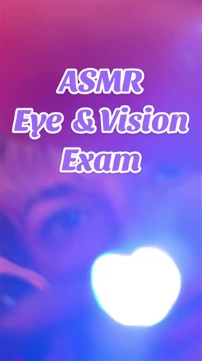 ASMR Vision Test with Light Triggers and Eye Chart