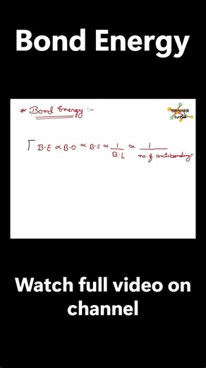 Relation of Bond order !! #bondorder #molecularorbitaltheory #inorganic #chemicalbonding #chemistry