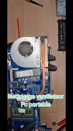 Nettoyage efficace du ventilateur de PC portable
