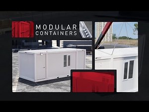 Module-T Prefabricated Container Packaging, Loading and Assembly Animation / Flatback Containers