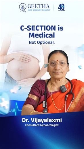 Geetha Multispeciality Hospital on Instagram: "Not Every Birth Needs Surgery. Fear of labour pain often pushes families toward unnecessary C-sections. But when mother and baby are healthy, normal delivery is usually the safest path — not the hardest one. Good care means doing what’s right, not what’s easy. 📍 West Marredpally, Secunderabad 📞 +91 91004 11272 #geethahospital #drvijayalakshmi #normaldelivery #pregnancycare #childbirthawareness #womenshealth #secunderabad #hyderabad #telangana"