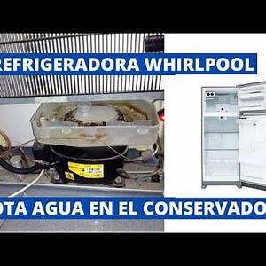 😲Refrigerator leaking water inside, clogged drain, Whirlpool refrigerator leaking water inside
