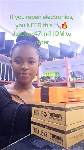 🔧 JAKEMY 47-IN-1 PRECISION SCREWDRIVER KIT 🔥 One kit. Every repair. Fix phones, laptops, watches & electronics like a PRO 💪 ✨ What’s inside? ✔ 47 precision bits – Phillips, Torx, Pentalobe, Tri-point & more ✔ Magnetic screwdriver handle – firm grip, no slipping ✔ High-quality steel bits – strong & long-lasting ✔ Compact storage case – easy to carry anywhere 🎯 Perfect for: 📱 Phone repair (iPhone, Samsung, Android) 💻 Laptop & PC repair ⌚ Watches & glasses 🎮 Game controllers & small electron