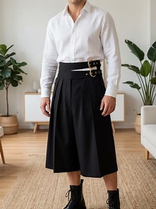Incerun Men's Vintage-Inspired & Androgynous Fashion