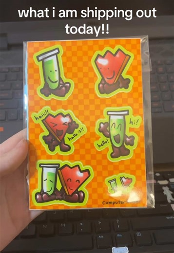 FIRST FANTUBE STICKER SHEET SOLD YAYYYY AND ALSO I NEED TO ORDER MORE RUBYS OMG I DID NOT THINK SHE WOULD BE SO POPULAR😭😭😭😭 i do have lotssss of my other keychain designs tho too… those r also here guys..🥺🥺🥺 BUT IM SO GRATEFUL THANK YOU EVERYNYAN😭😭💕💕❤️💕💕💕💕 #fantube #bfbruby #objectshowcommunity #lightbrush #inanimateinsanity