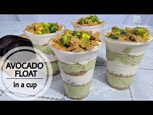 AVOCADO GRAHAM FLOAT IN A CUP| HOW TO MAKE AVOCADO FLOAT| EASY FLOAT DESSERT