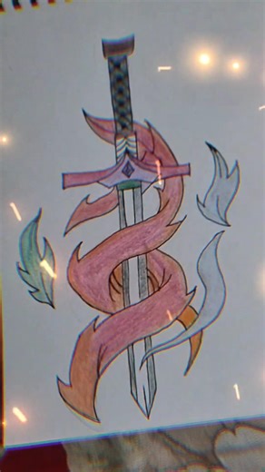 ⚔️ Epic Sword Drawing ✏️ | Cool Sword Sketch in Easy Steps #sword