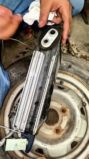 Car AC Cooling Coil O Ring Seal Opening and Feeding! #acservice #oringseal #rxmechanic