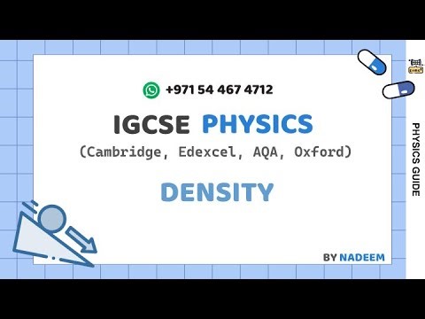 DENSITY l PHYSICS l IGCSE l Science And Math