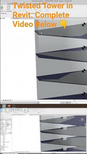 Twisted Tower in Revit! #architecture #autocad #sketchup