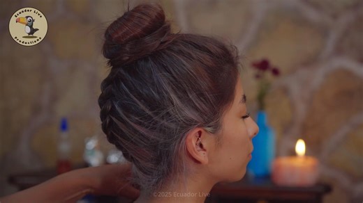 Nelly's soft whispering ASMR massage will put you to sleep 😴 Part 65 | Ecuador Live