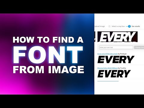 How to Find any Font with Picture
