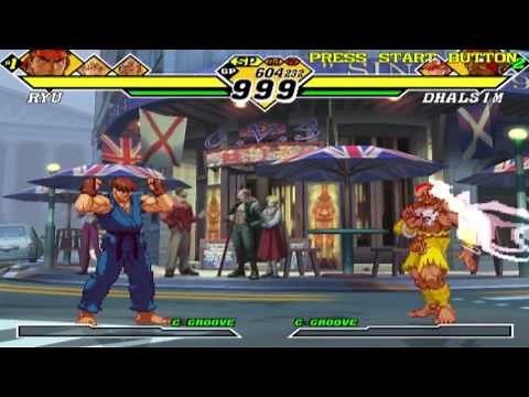 Capcom vs. SNK 2: Mark of the Millennium 2001 - Ryu/Ken/Sagat - Arcade Mode Playthrough