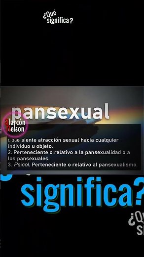 What does pansexual mean?