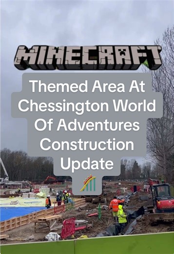 Minecraft Themed Area At Chessington World Of Adventures Construction Has Begun This Area Is Due To Open In 2027 🎢 @Chessington World ofAdventures #chessingtonworldofadventures #minecraft #fyp #minecraftchessington #minecraftland @Merlin Annual Pass UK