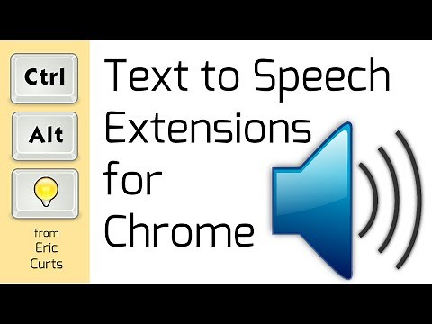 Text to Speech Extensions for Chrome