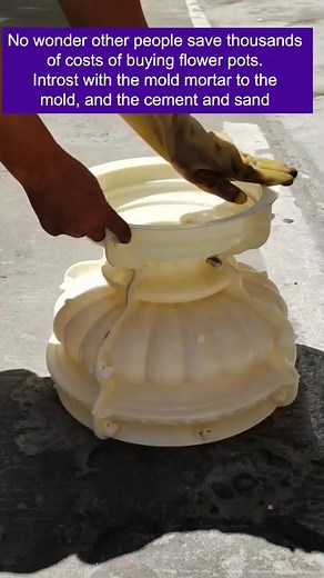 DIY Concrete Flower Pot Making Tutorial