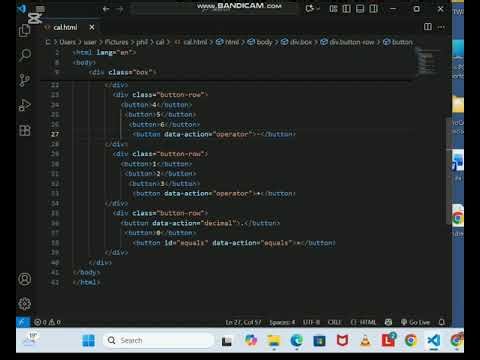 How to make a calculator with 3 languages HTML CSS and JavaScript