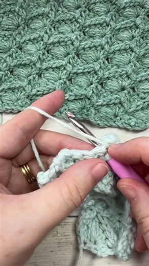 Learn the Slanted Puff Shell Crochet Stitch #crochet