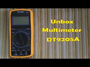 Unboxing Multimeter DT9205A