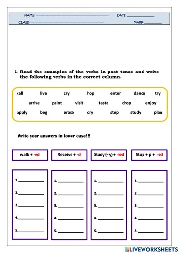 Spelling and pronunciation worksheet