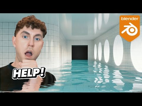 Blender Tutorial: How to Make a Backrooms Animation | Liminal Spaces & Pool Rooms