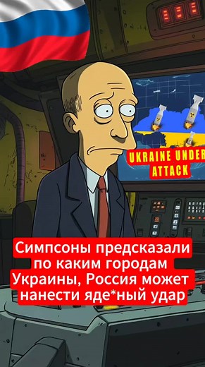 Симпсоны предсказали по каким городам Украины, Россия может нанести яде*ный удар #симпсоны #предсказаниясимпсонов