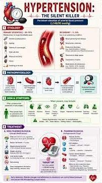 Hypertension Explained in 3 Minutes | Causes, Symptoms, Pathophysiology & Treatment