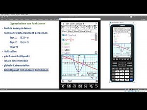 Eigenschaften von Funktionen | CASIO Classpad 2 Tutorial