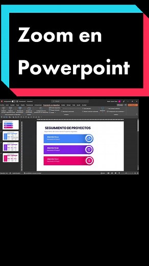Aprende a crear un efecto zoom en tus diapositivas de Powerpoint