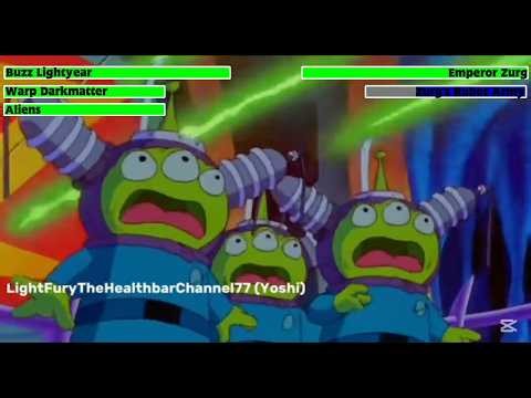 Buzz Lightyear of Star Command: The Adventure Begins (2000) Zurg Ship Battle with healthbars