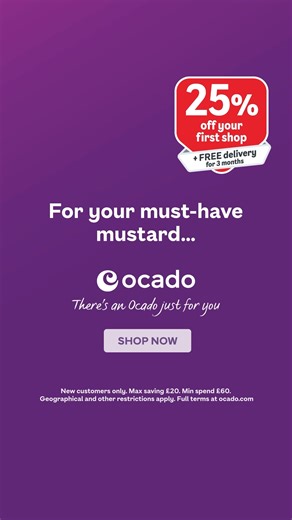 With 25% off your first shop and more choice than any other supermarket, there's an Ocado just for you. | Ocado