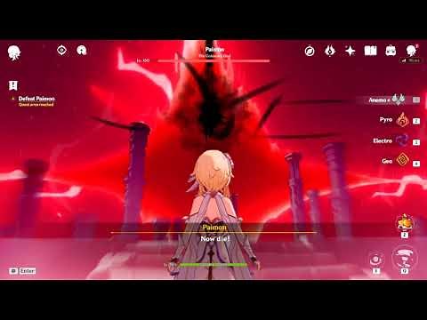 Genshin Impact Final Boss Traveler VS. Paimon AR90 (Fanmade)