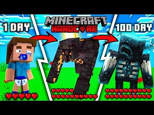 I Survived 100 Days as a SHAPESHIFTER in in Hardcore Minecraft | DeadZilla