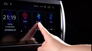 XTRONS Android 10 Car Stereo Radio Player 9 Inch IPS Touch Screen GPS Navigation Built-in DSP Bluetooth Head Unit Support Android Auto Split Screen Backup Camera OBD2 DVR TPMS for Honda Civic