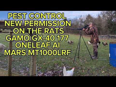 PEST CONTROL NEW PERMISSION RATS GAMO GX-40 177 ONELEAF MARS MT1000LRF