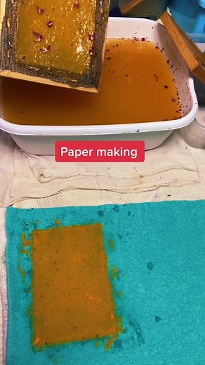 Homemade Paper Making with Recycled Materials