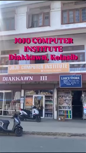 JOJO COMPUTER INSTITUTE Kolasib centre 📍Kolasib, Diakkawn #computerzirna #kolasib | Jojo Computer Institute