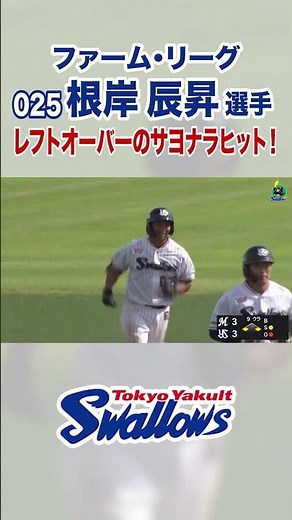 [Farm League] Tatsunori Negishi’s Walk-Off Hit Over the Left Fielder! #swallows #shorts #Tatsunor...