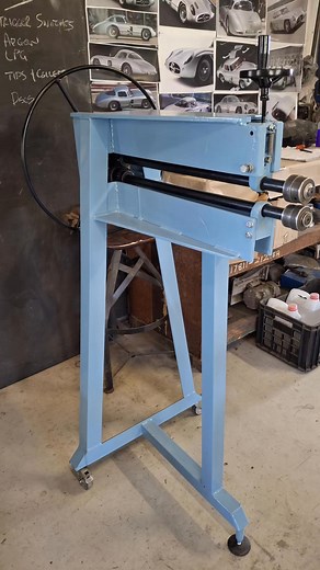 894K views · 10K reactions | We got our old homemade bead roller tidied up and painted - just in time for its once a year use... The floating lower shaft is a really handy feature for die set up if you do use one of these. #metalshaping #fabrication #beadroller #jenny | The Garage Metalshaping Studio | Facebook