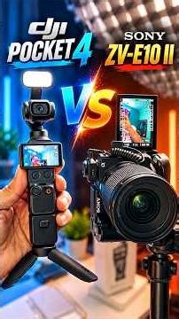 Sony Zve10 Mark 2 Vs Dji Pocket 4 - Camera Test #sony #dji #camera